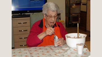 Residents take part in RSPB Bird Watch at Oakhill House
